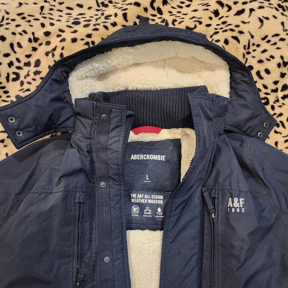 Abercrombie & Fitch Navy Ski Jacket